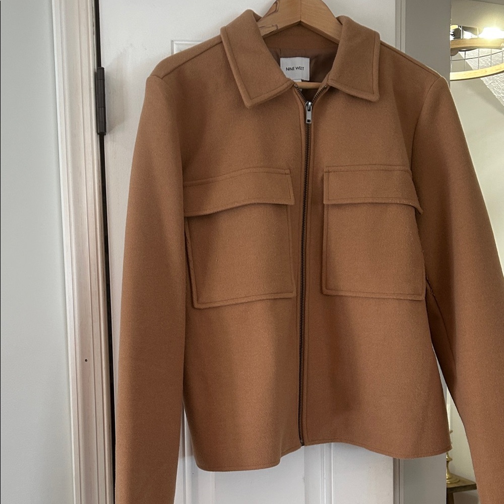 Nine West Camel Wool Short Jacket - XL